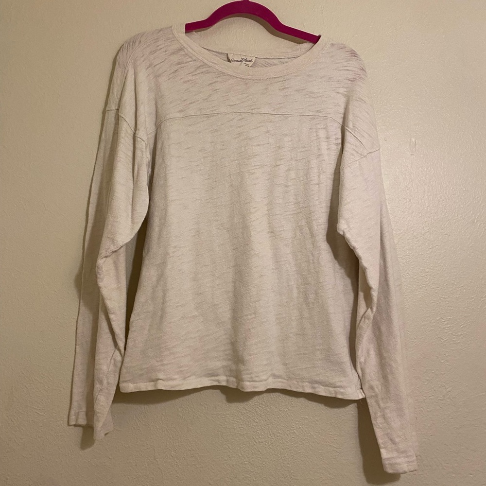 cream long sleeve top